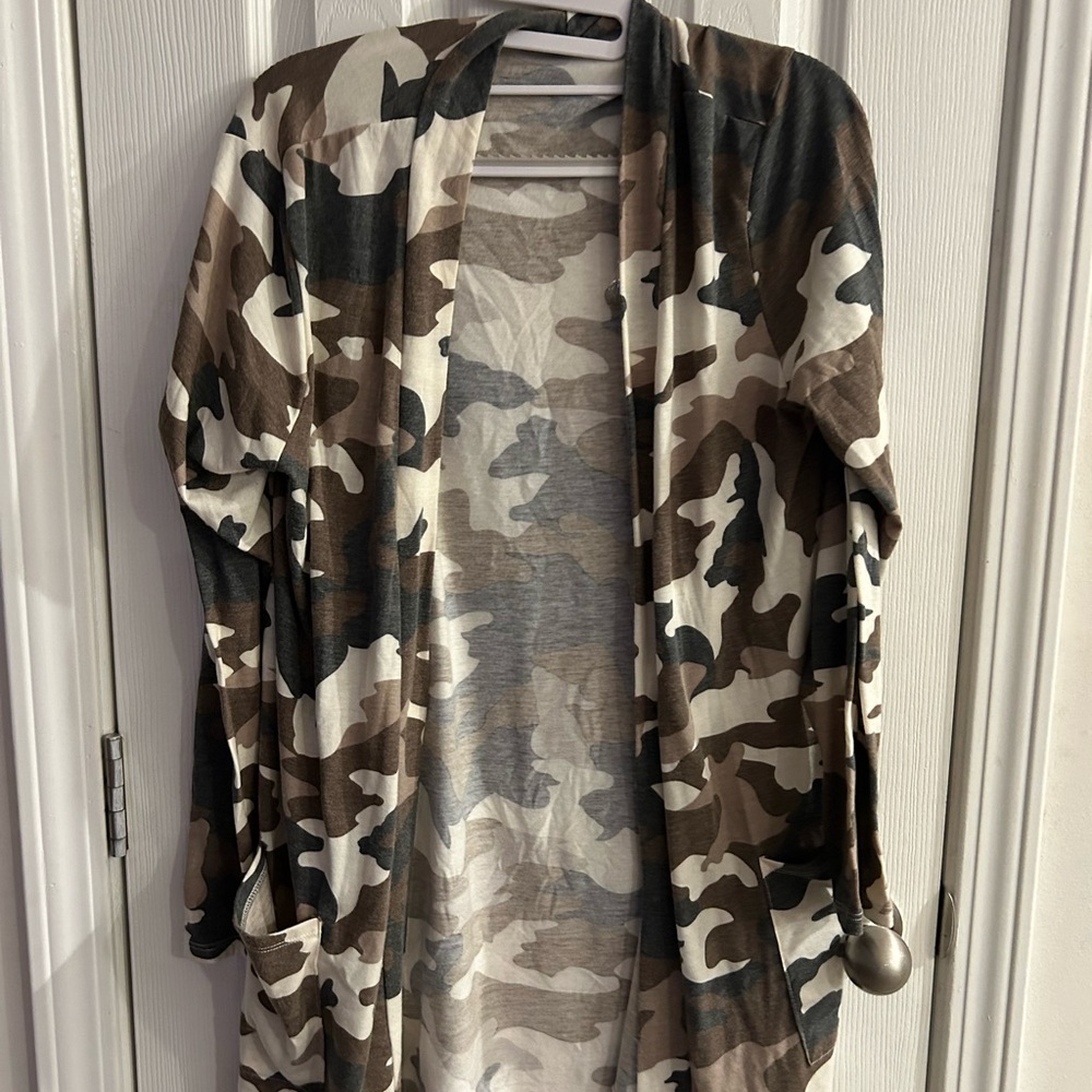 Camo cardigan